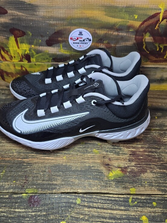 ⚾️ New - Nike Alpha Huarache Elite 4 Baseball Cleats Black DJ6521-011 - Men 8.5 main image 7